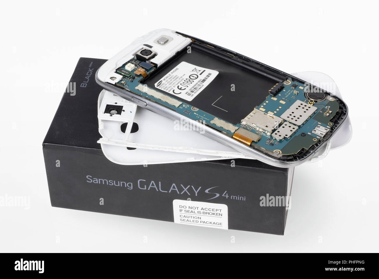 Samsung Galaxy smart phone in riparazione Foto Stock