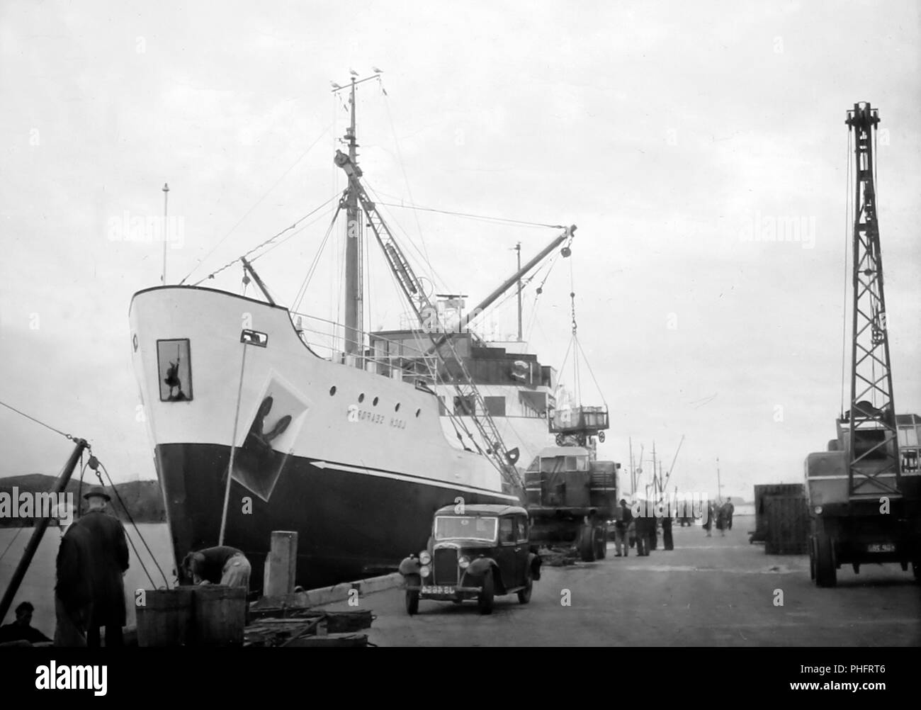 MV Loch Seaforth, 1940s/50s Foto Stock