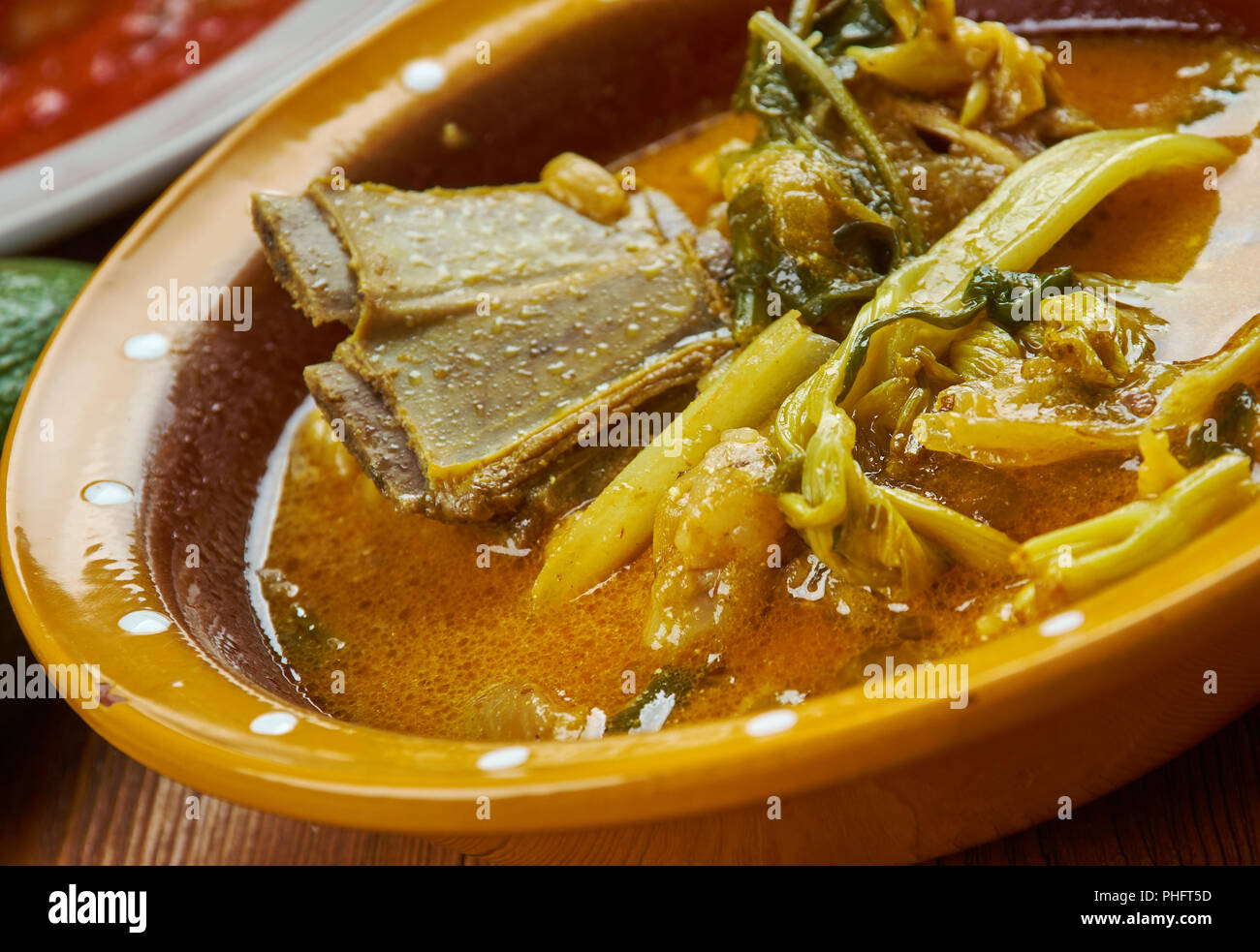 Nigeriano zuppa di ora Foto Stock