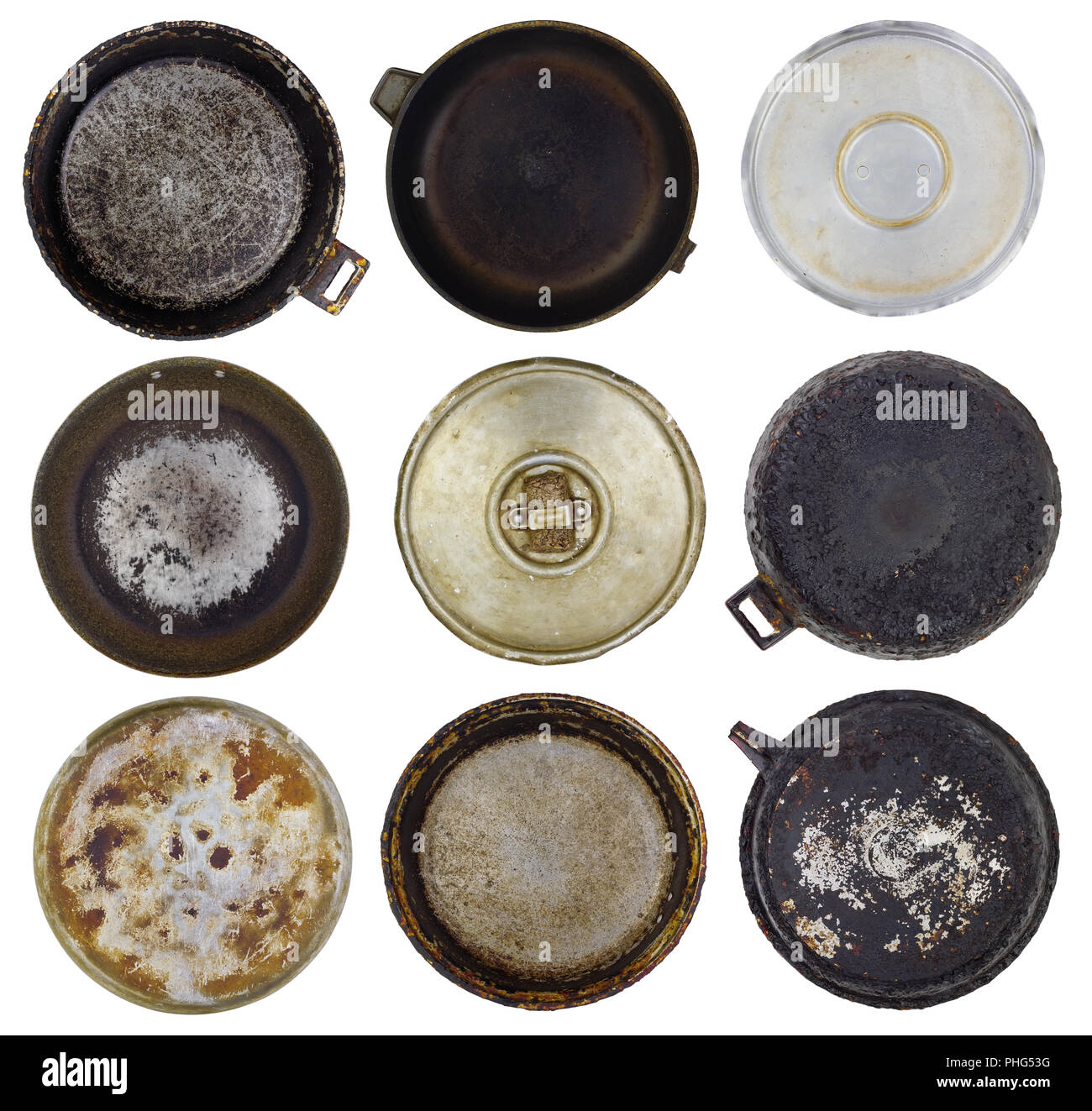 Spazio pianeti da bruciato-coppa verso il basso Foto Stock