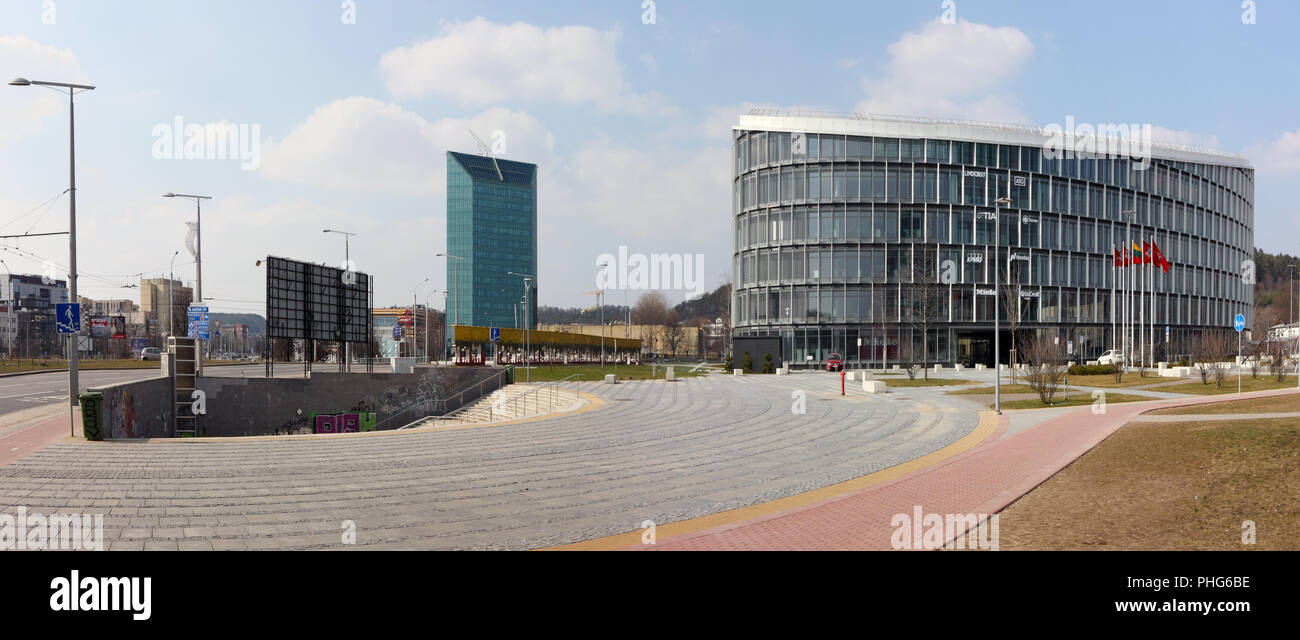 Panorama del nuovo centro business Foto Stock