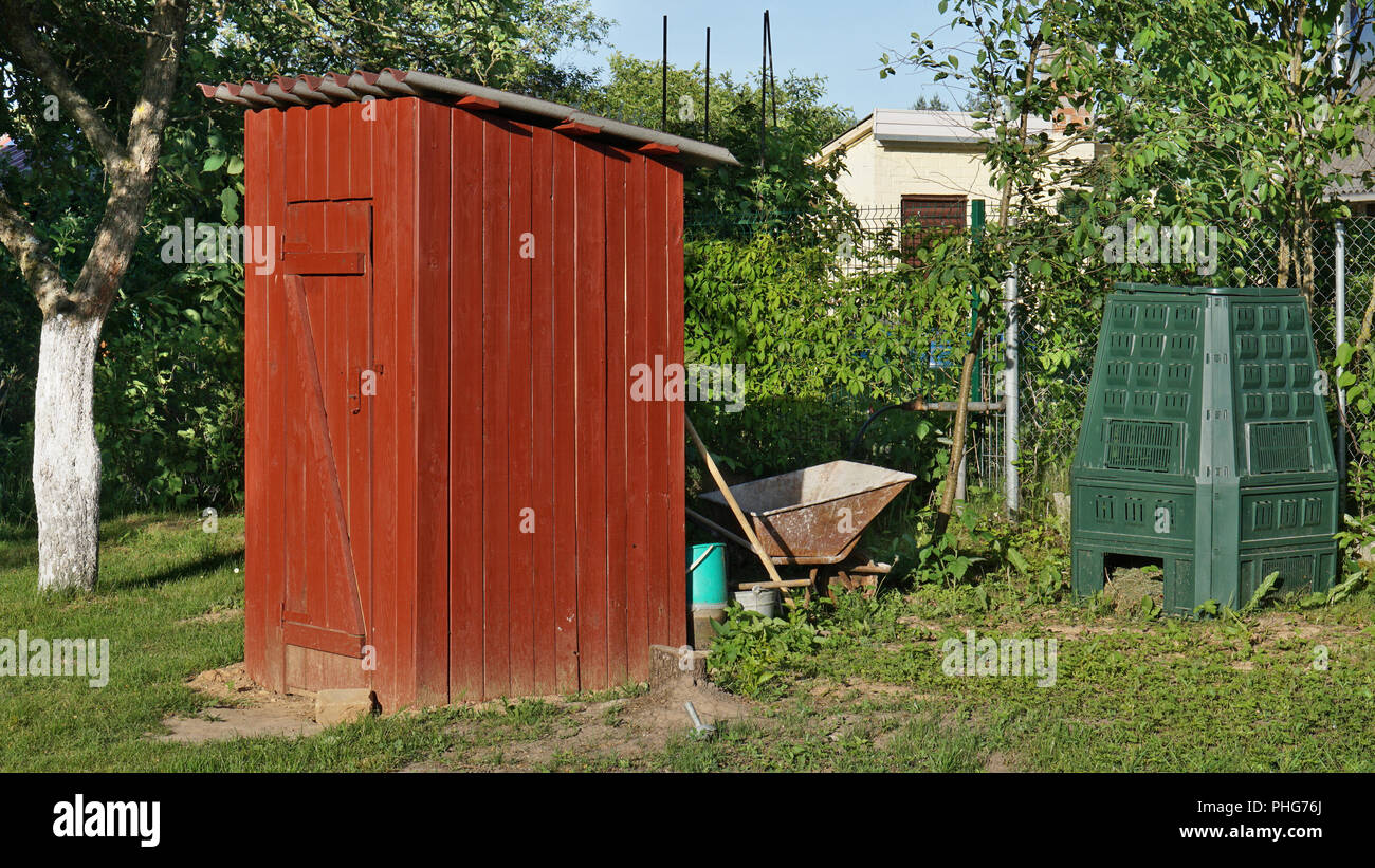 Il giardino bagno in stile rurale Foto Stock