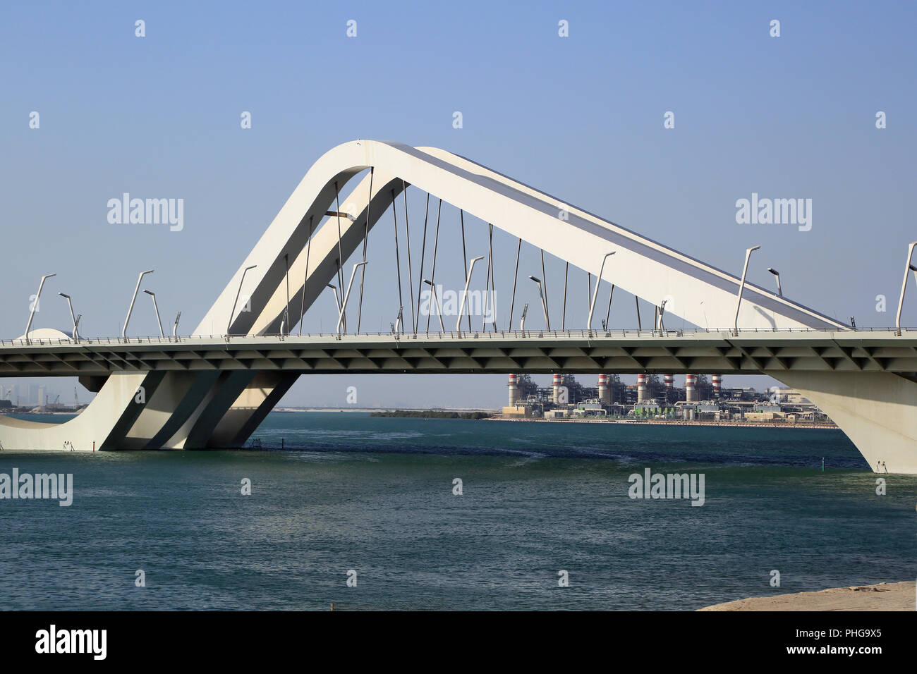 Abu Dhabi Sheikh Zayed Bridge Foto Stock