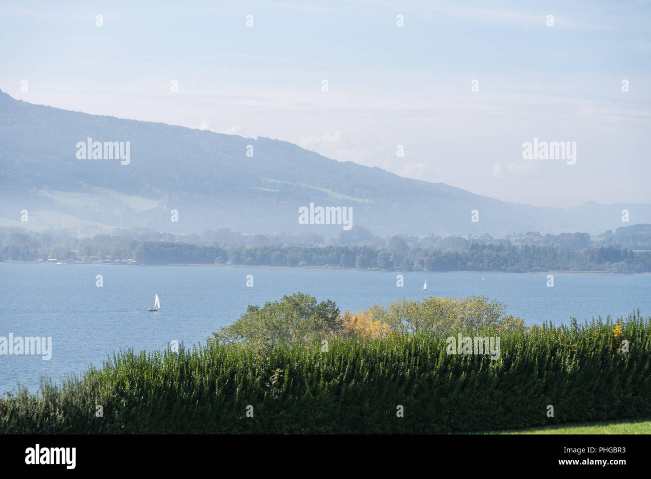 Mondsee nel distretto dei laghi di Salzkammergut - Austria Foto Stock