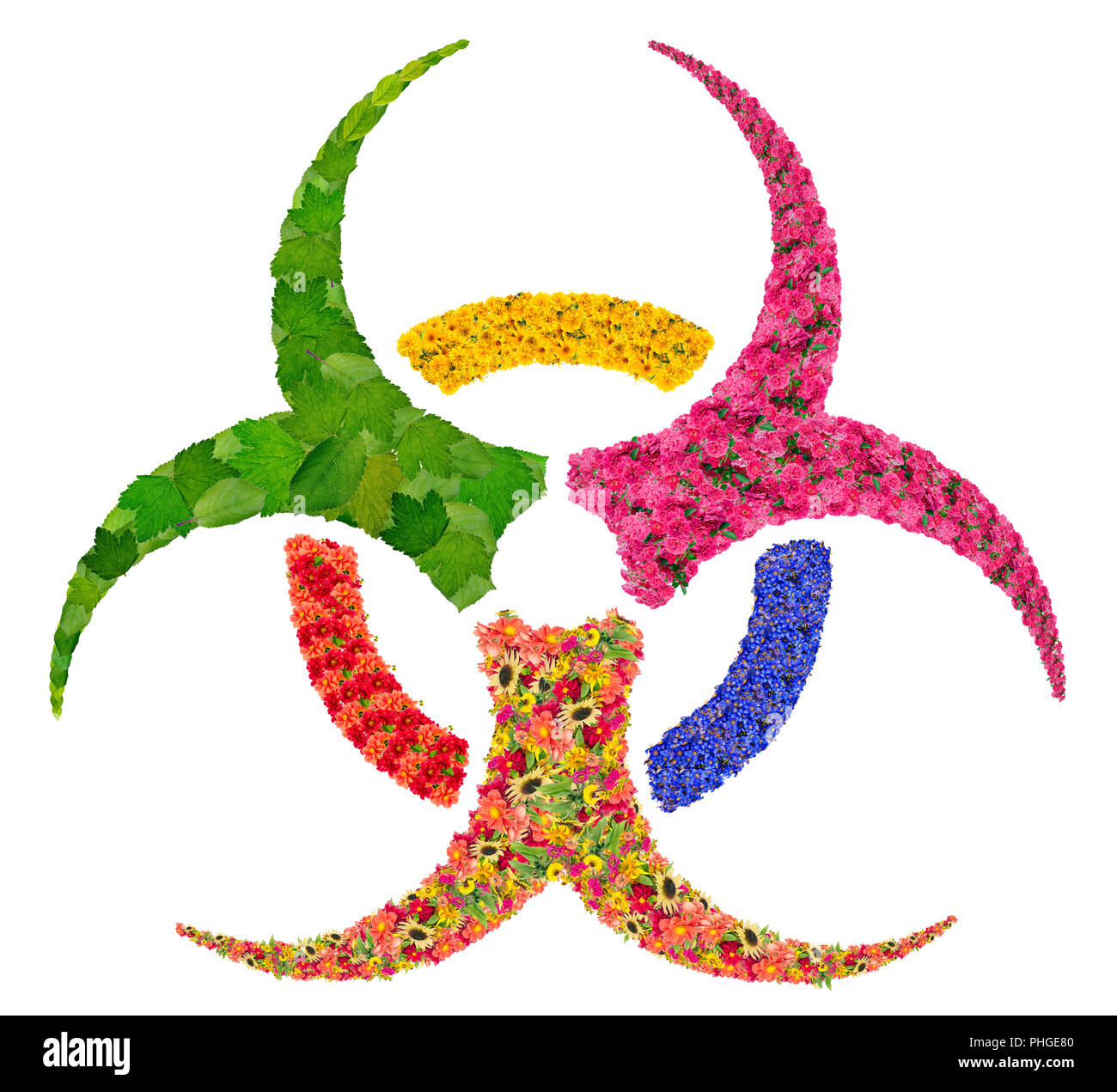 Virus simbolo di pericolo Foto Stock