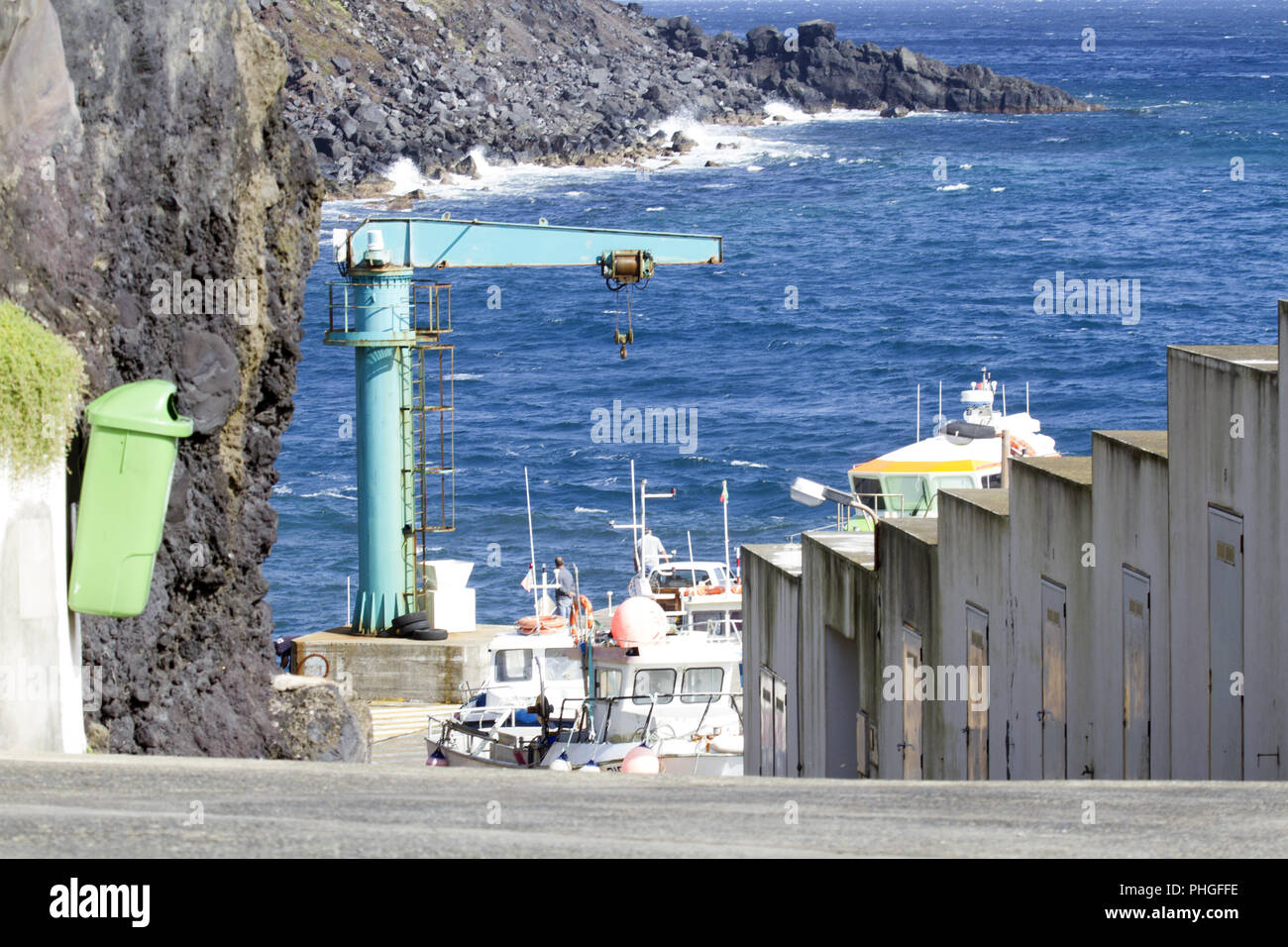Isola del Corvo, Porto/Port, Azoren, Portogallo Foto Stock