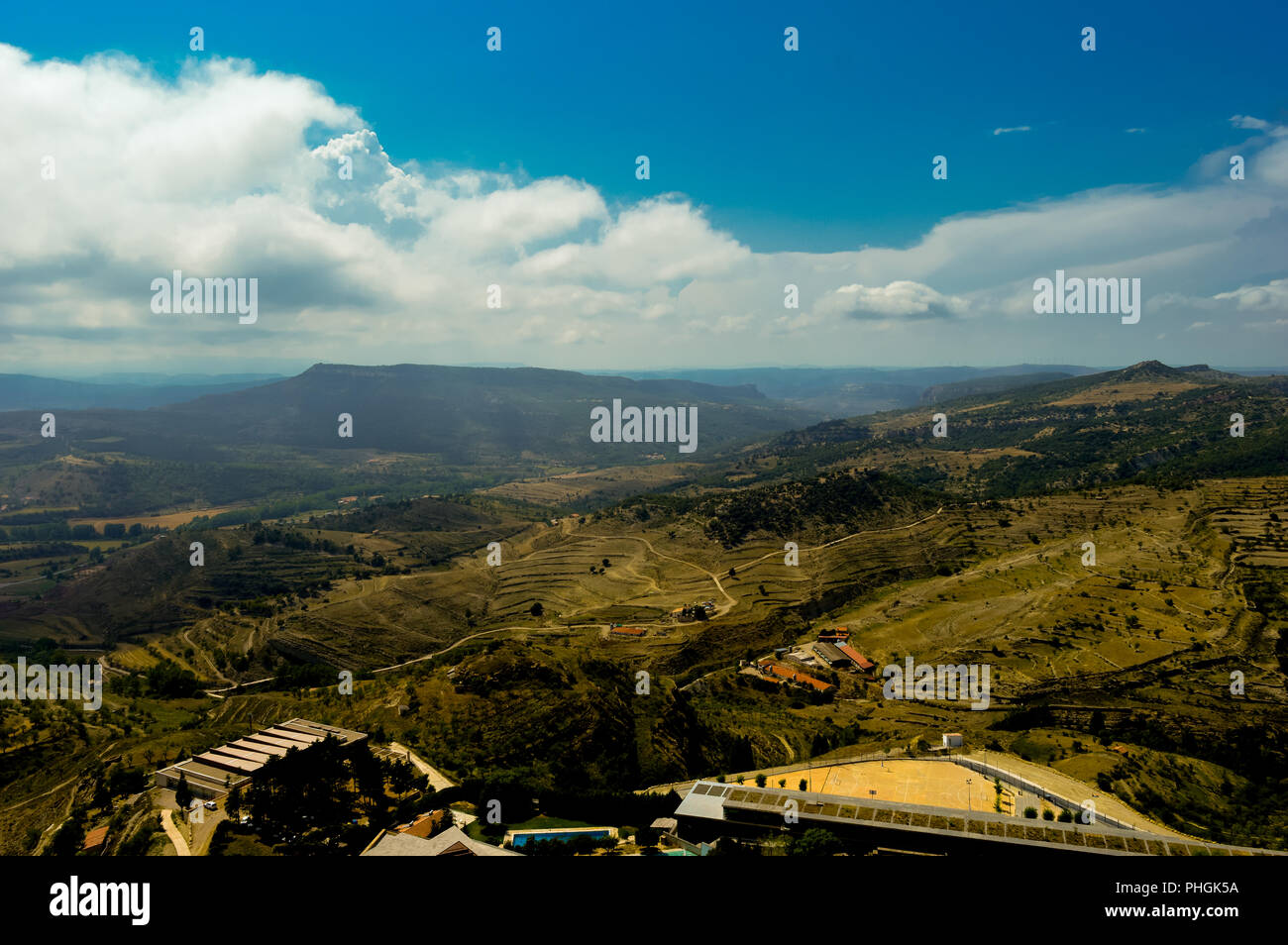 Morella, Valencia, Spagna, Chiesa di Santa Maria. La chiesa arciprete di Santa María è una costruzione realizzata tra il XIII e il XVI siglos. Foto Stock