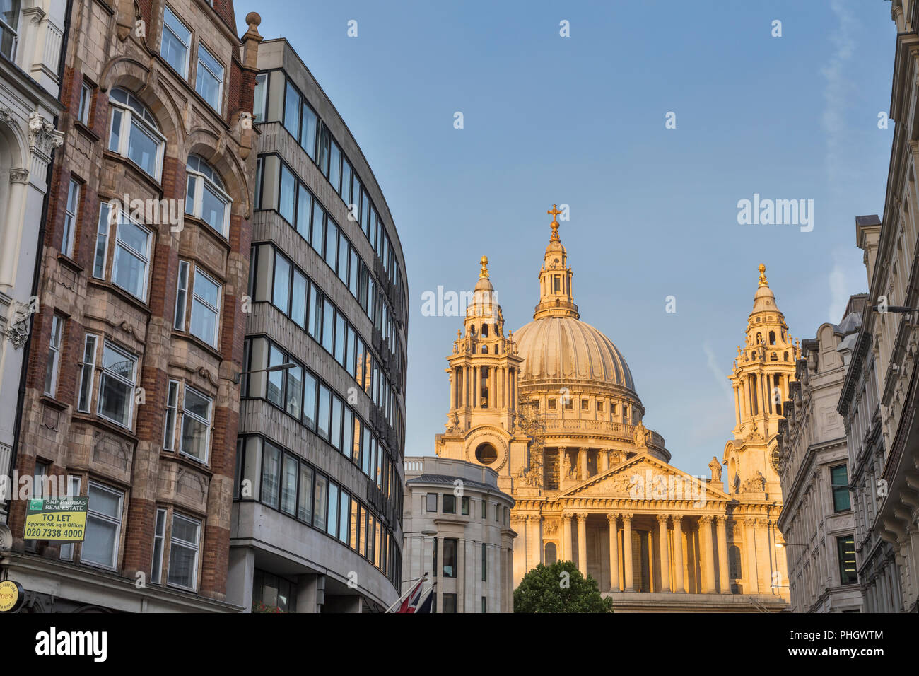 La Cattedrale di St Paul, Ludgate Hill, London, England, Regno Unito Foto Stock