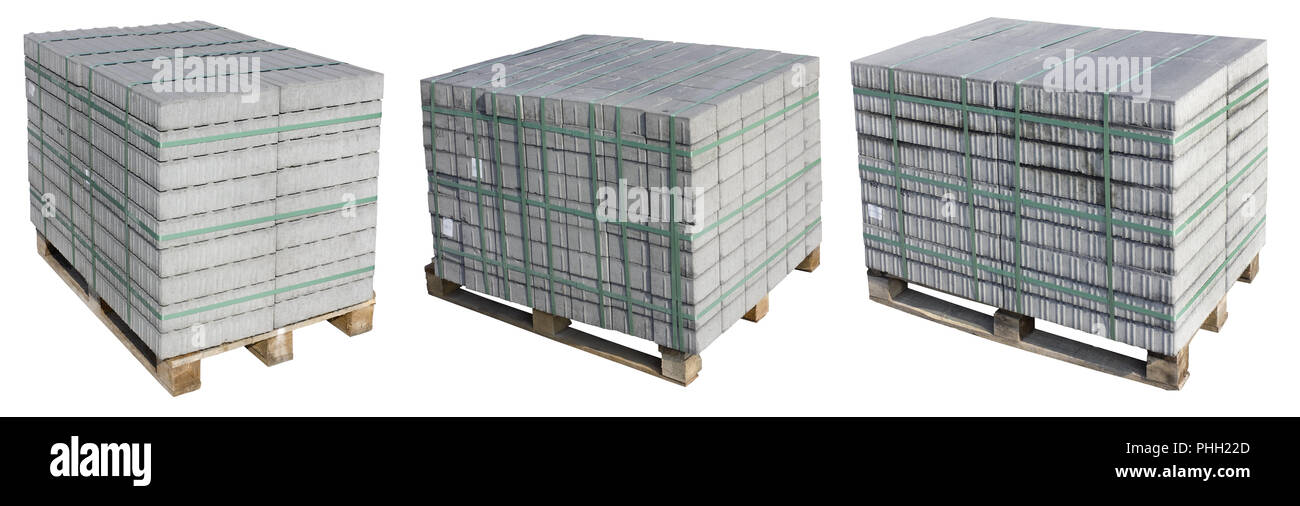 Pavimentazione in calcestruzzo Lastre Foto Stock