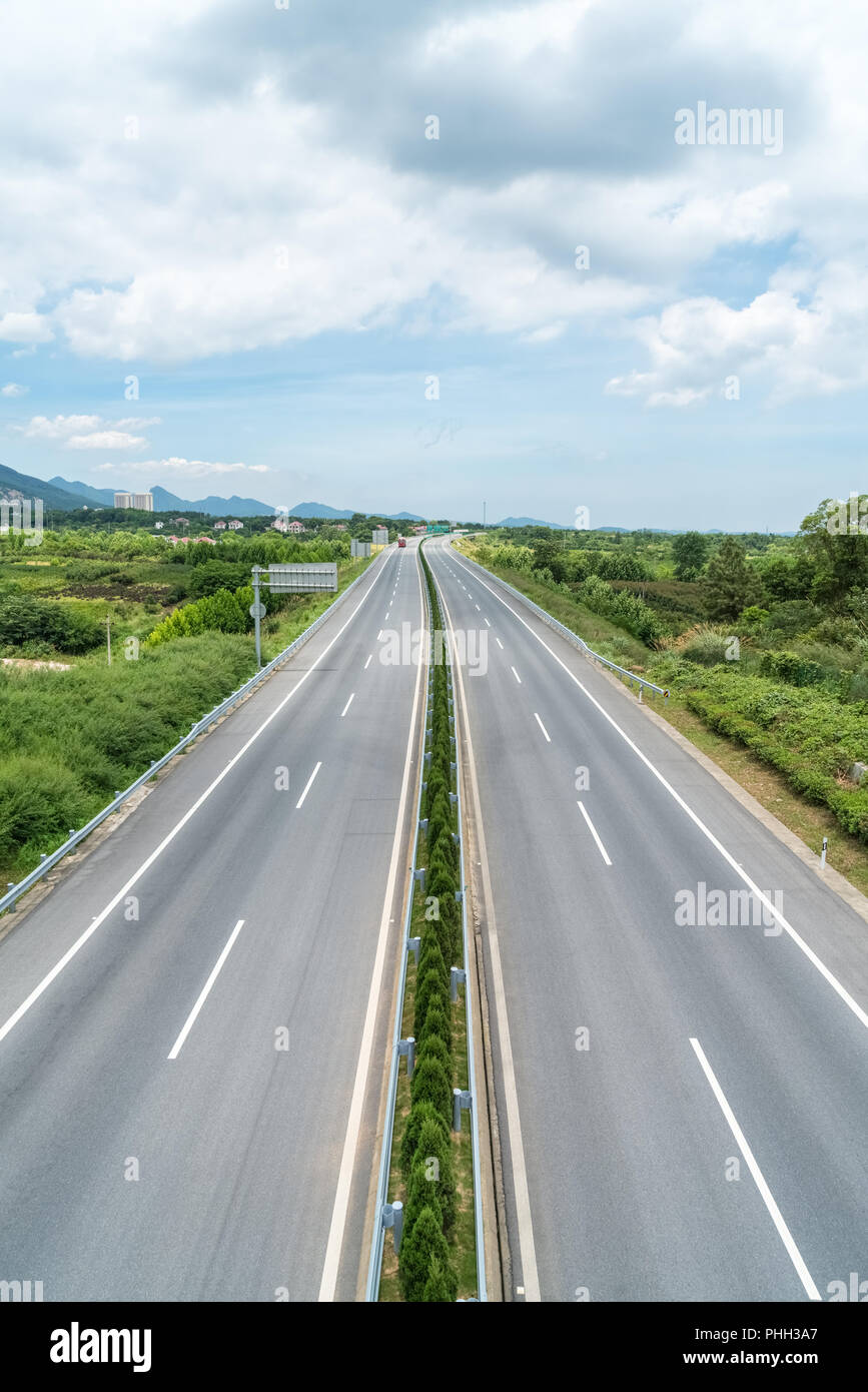 Autostrada sfondo Foto Stock