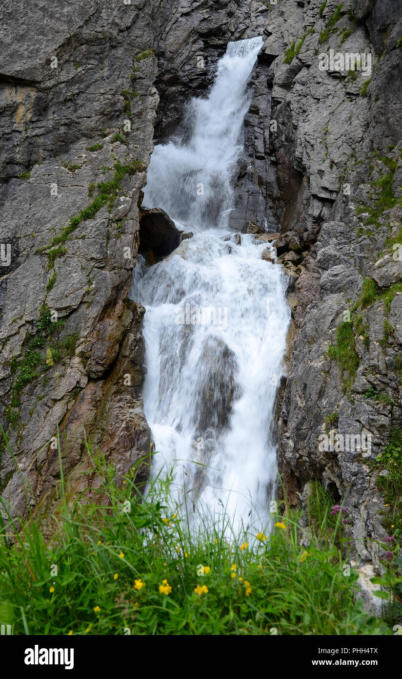 Cascata; Simms-Waterfall; Lech-valle; Austria; Foto Stock