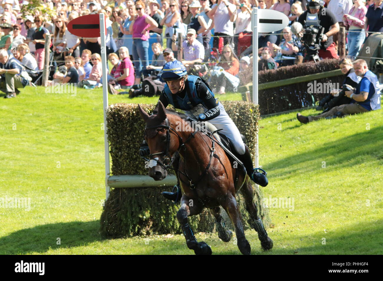 Burghley Horse Trials cross country Foto Stock