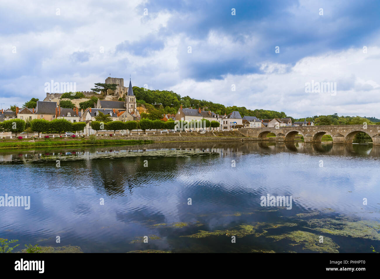 Il castello di Montrichard nella Valle della Loira - Francia Foto Stock