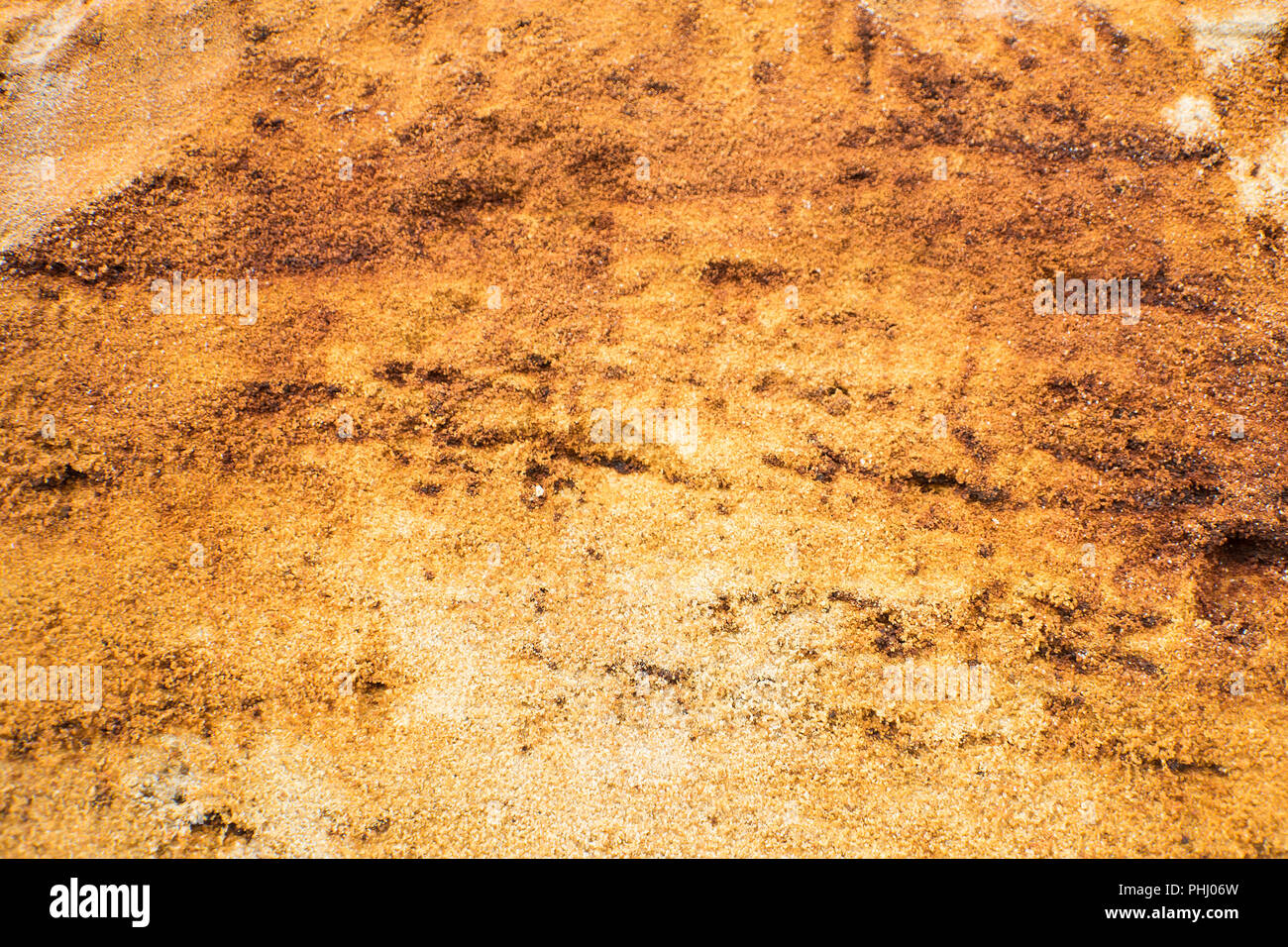 Giallo Naturale texture di sabbia Foto Stock