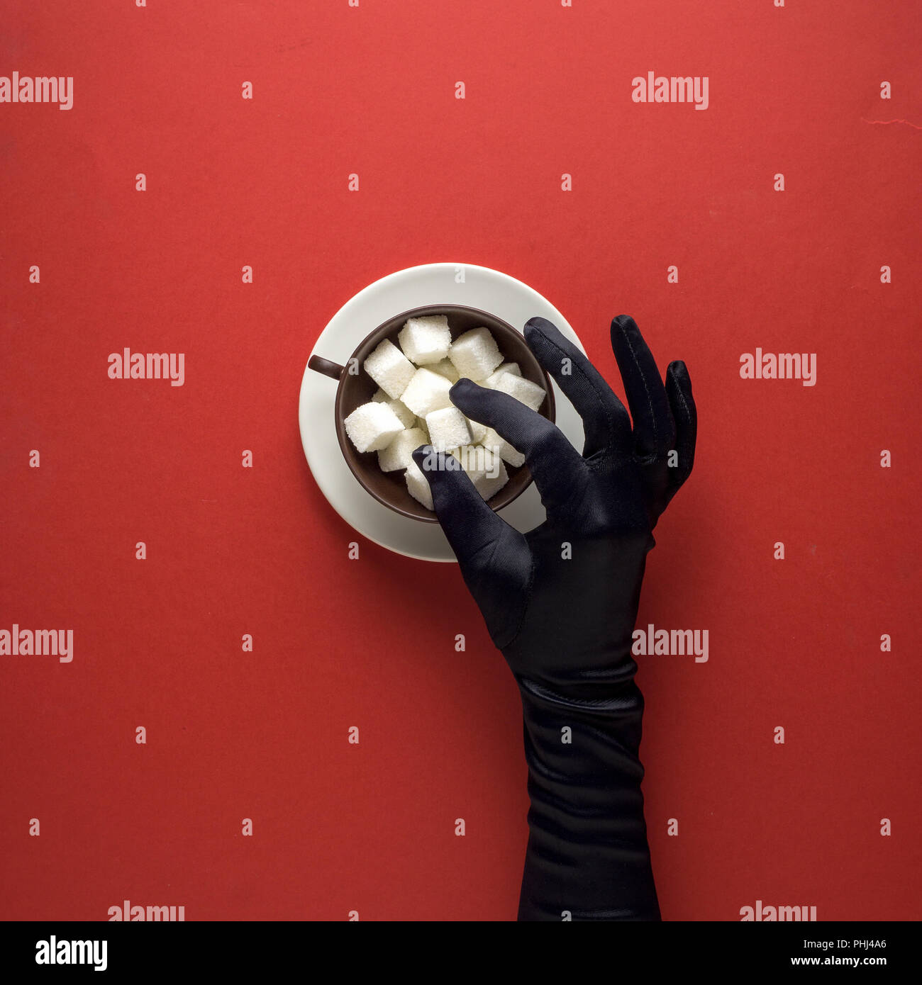 La cena è servita. Foto Stock