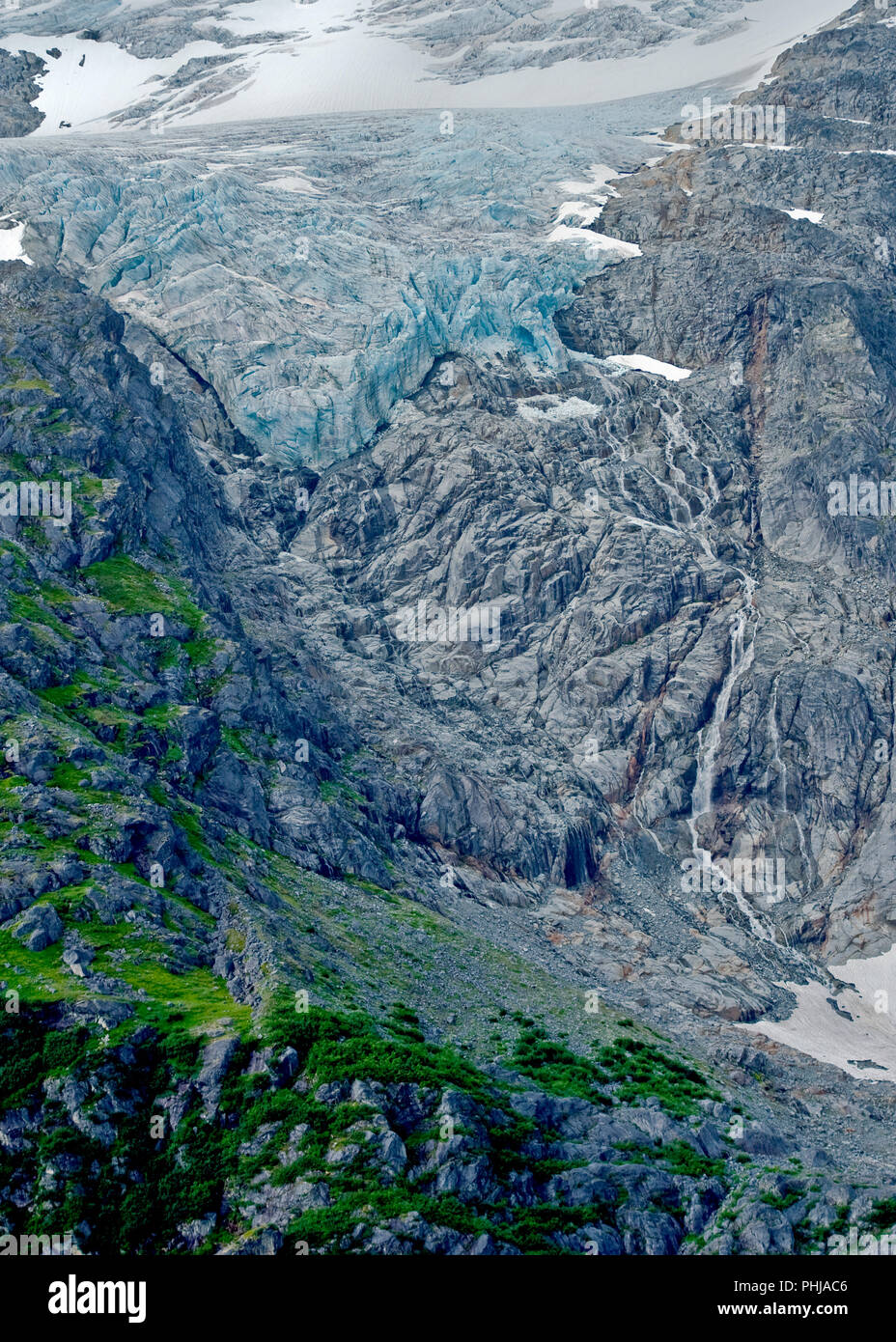 Juneau Alaska - nave da crociera tour in elicottero escursioni sui ghiacciai e montagne di Juneau icefield - grande viaggio di vacanza per turisti in Alaska Foto Stock