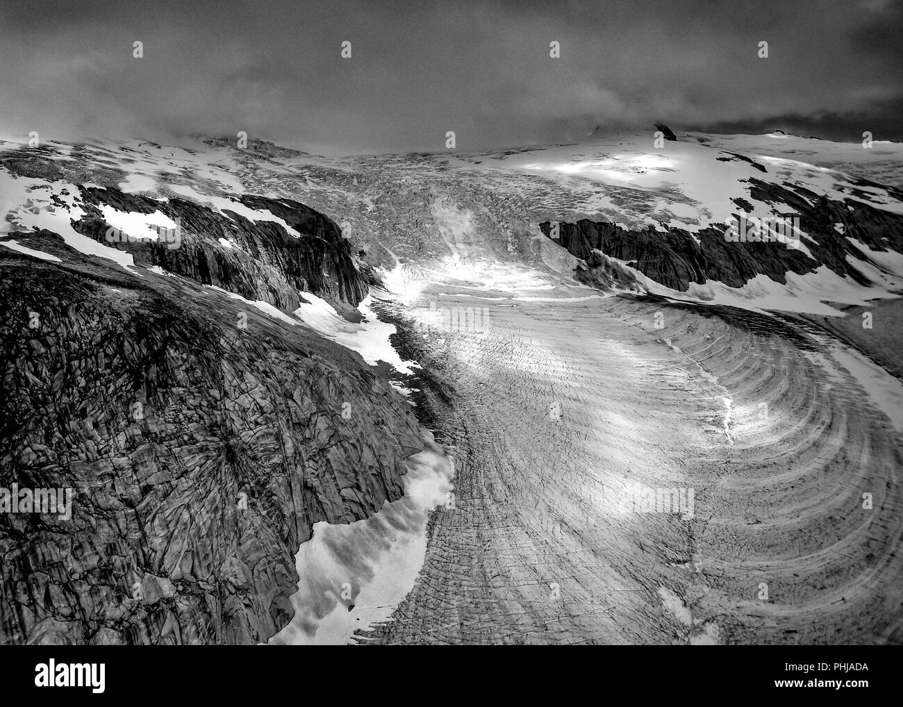 Juneau Alaska - nave da crociera tour in elicottero escursioni sui ghiacciai e montagne di Juneau icefield - grande viaggio di vacanza per turisti in Alaska Foto Stock