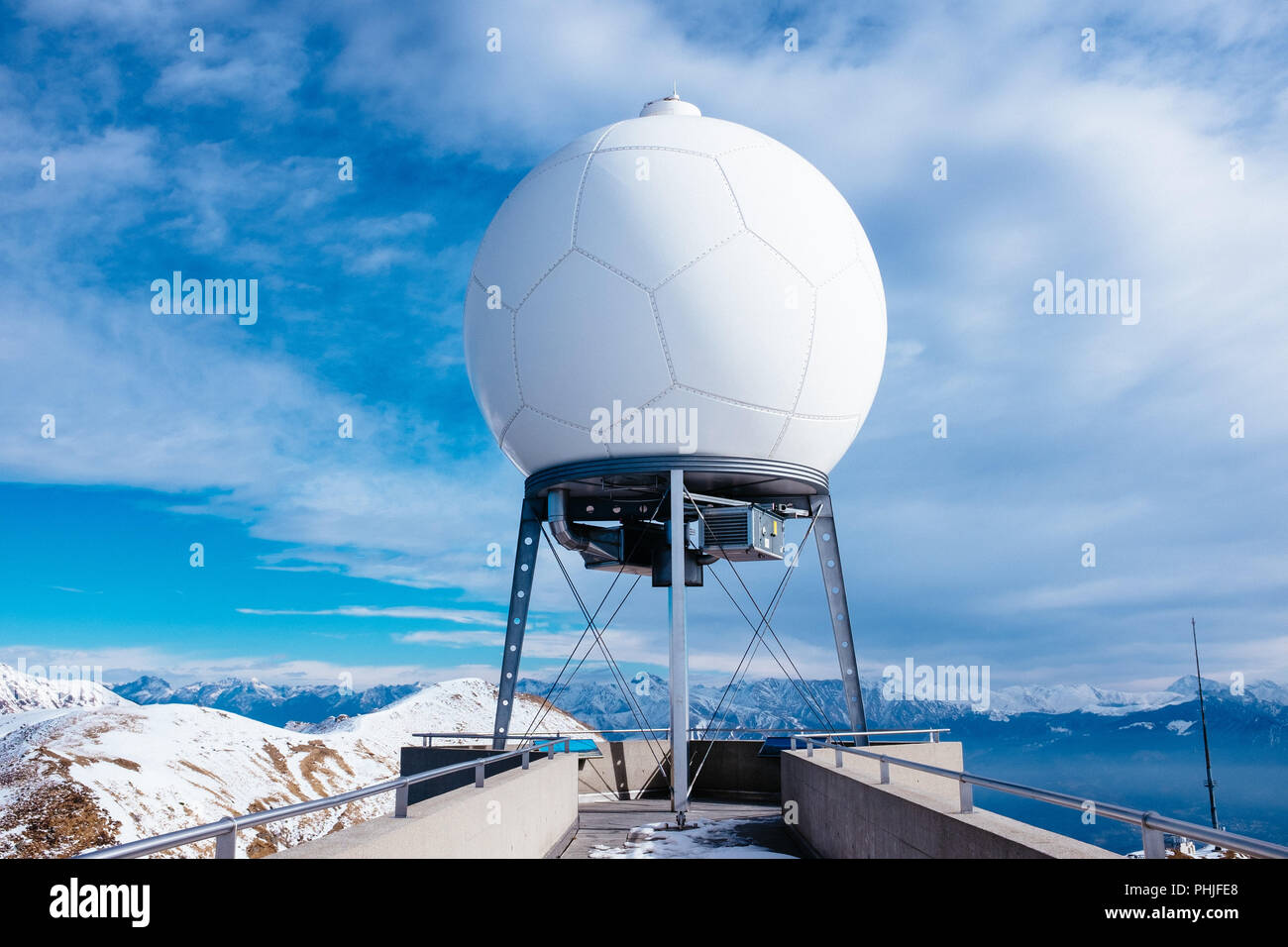 Stazione meteorologica di Monte Lema svizzera Foto Stock