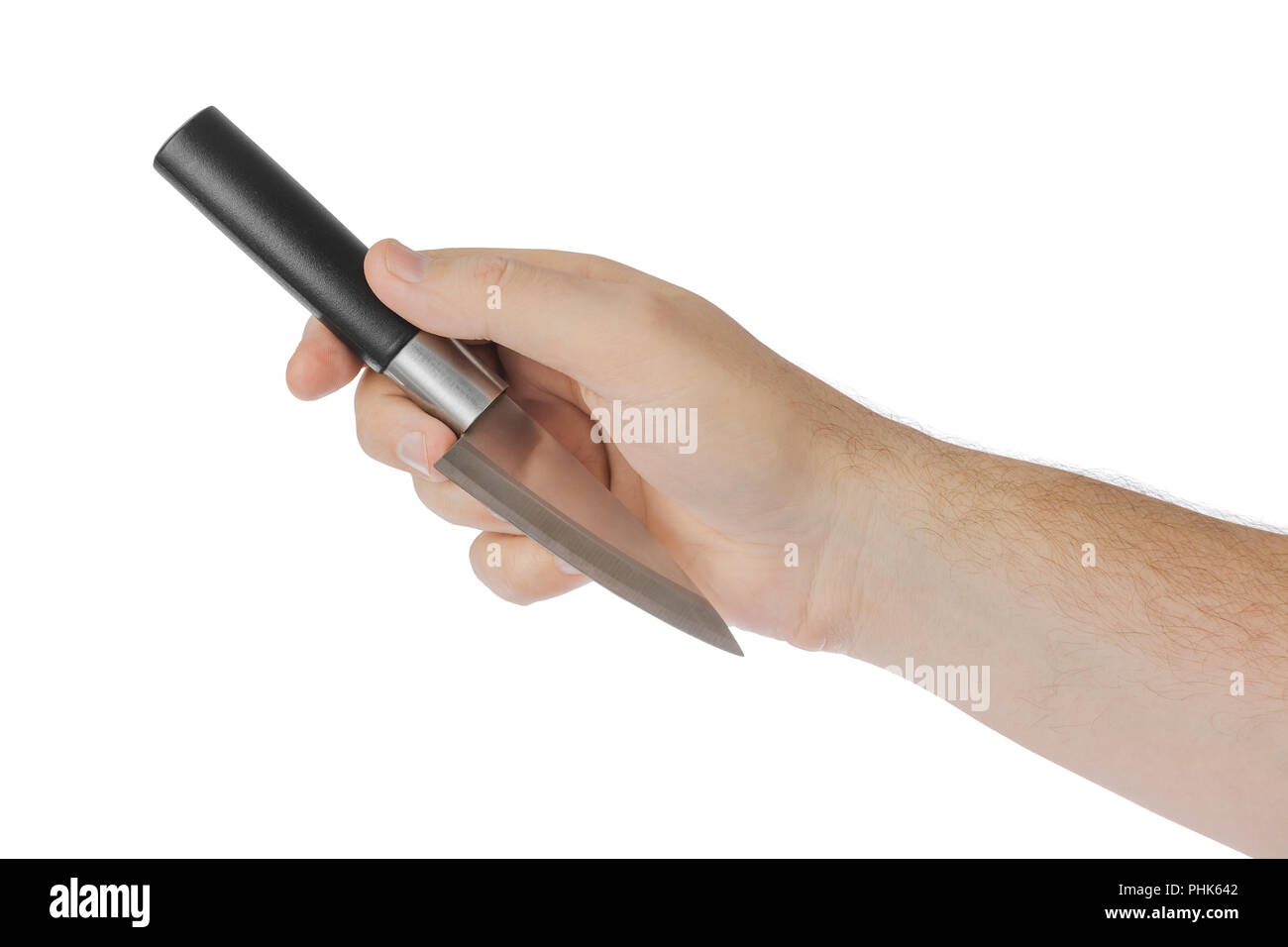 Mano è di gettare un coltello Foto Stock