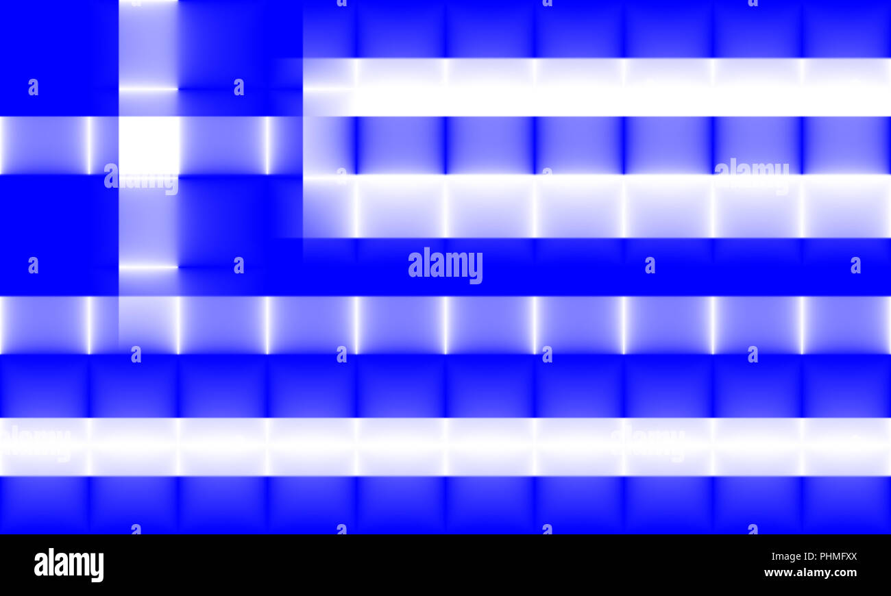 Abstract Bandiera della Grecia Foto Stock