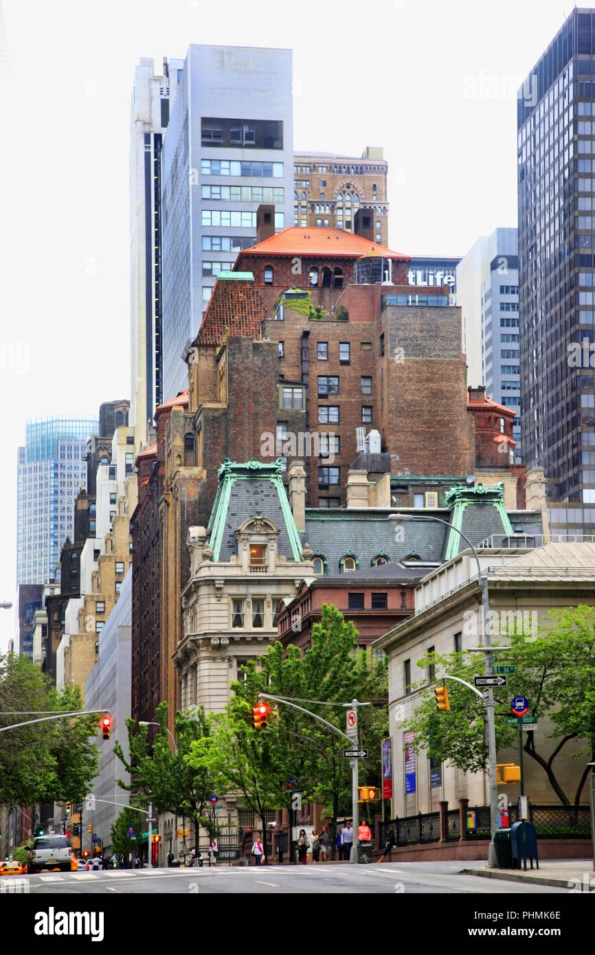 Madison Avenue di New York City Foto Stock