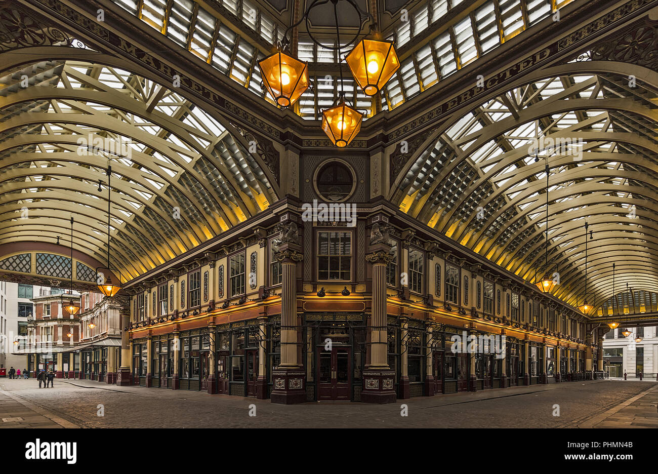 London Market Hall Foto Stock
