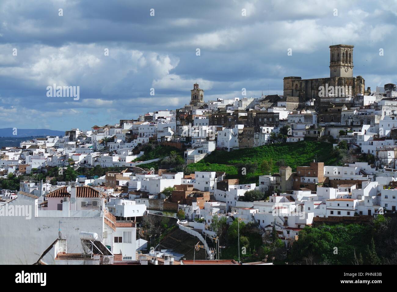 Arcos de la Frontera. Percorso dei villaggi bianchi Foto Stock