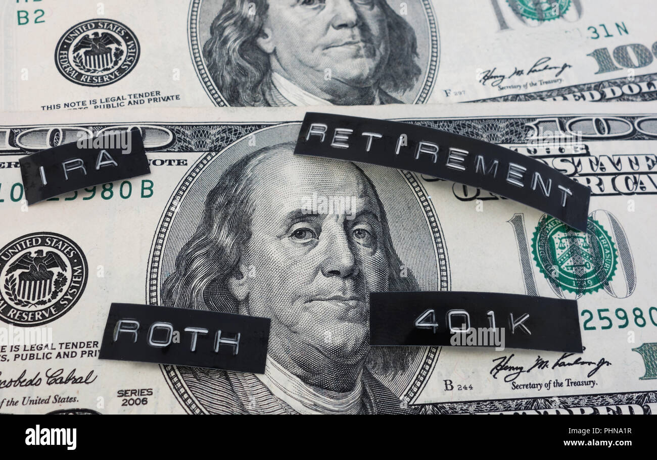 Pianificazione per il pensionamento Foto Stock