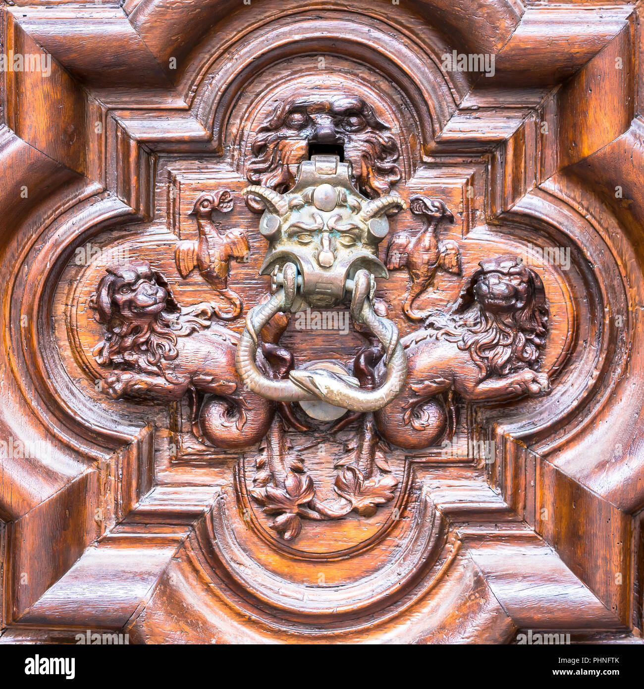 Diavolo porta in Torino, Italia Foto Stock