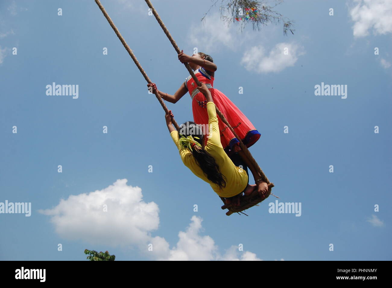 Festival di Dashain Nepal Foto Stock