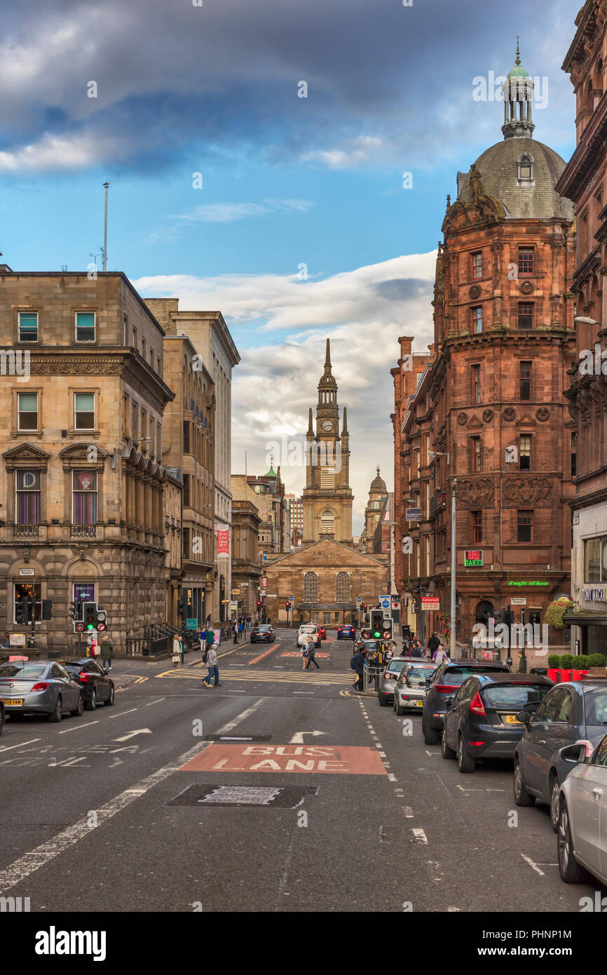 St George's Tron Chiesa Parrocchiale, Glasgow, Lanarkshire, Scotland, Regno Unito Foto Stock