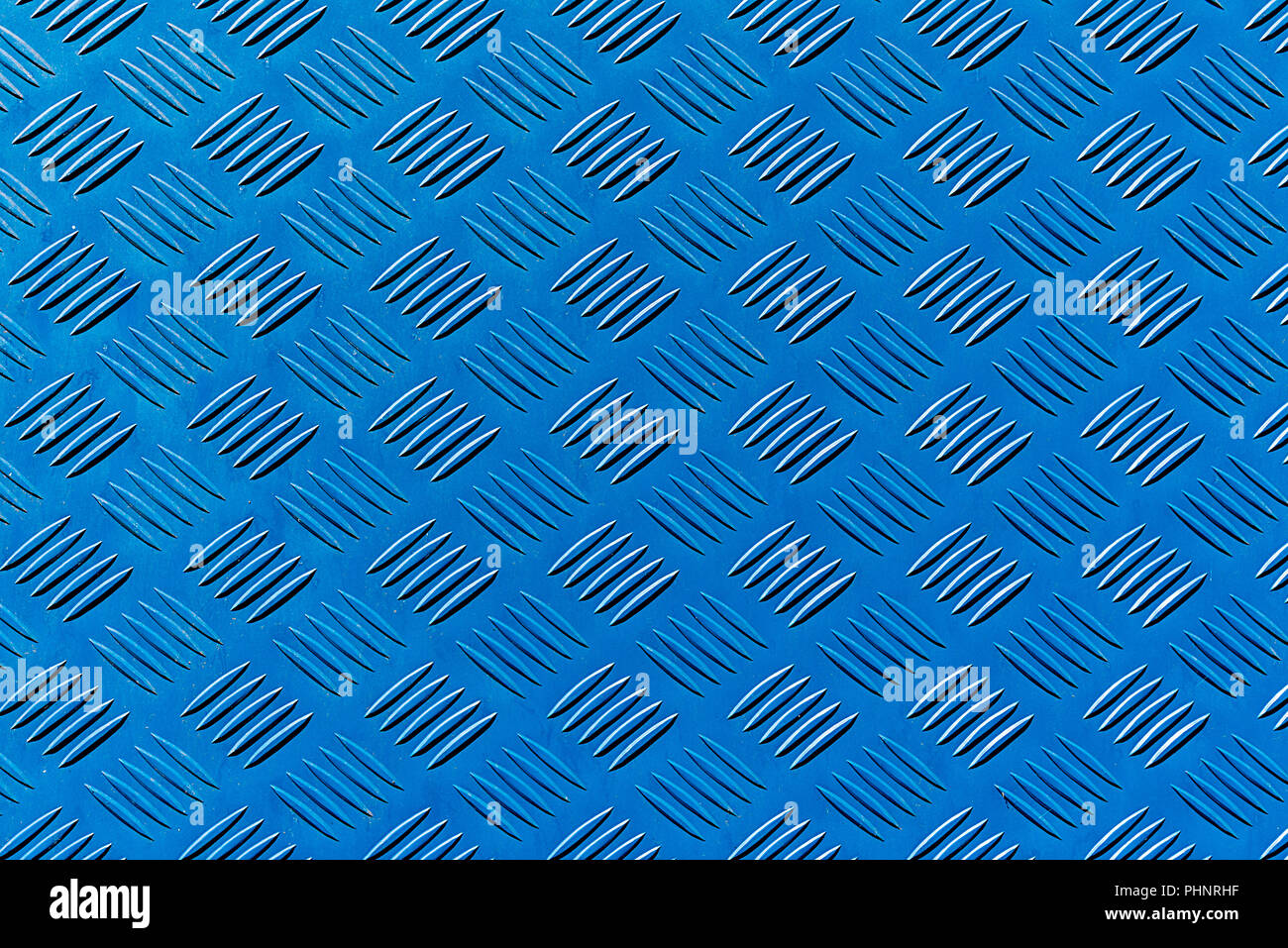 Sfondo di un colore blu nervata foglio di metallo Foto Stock