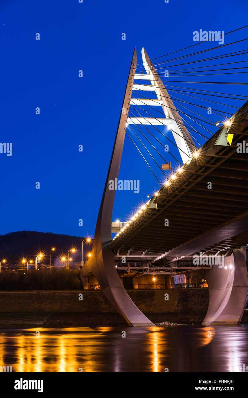 Marian ponte sul fiume Labe Foto Stock