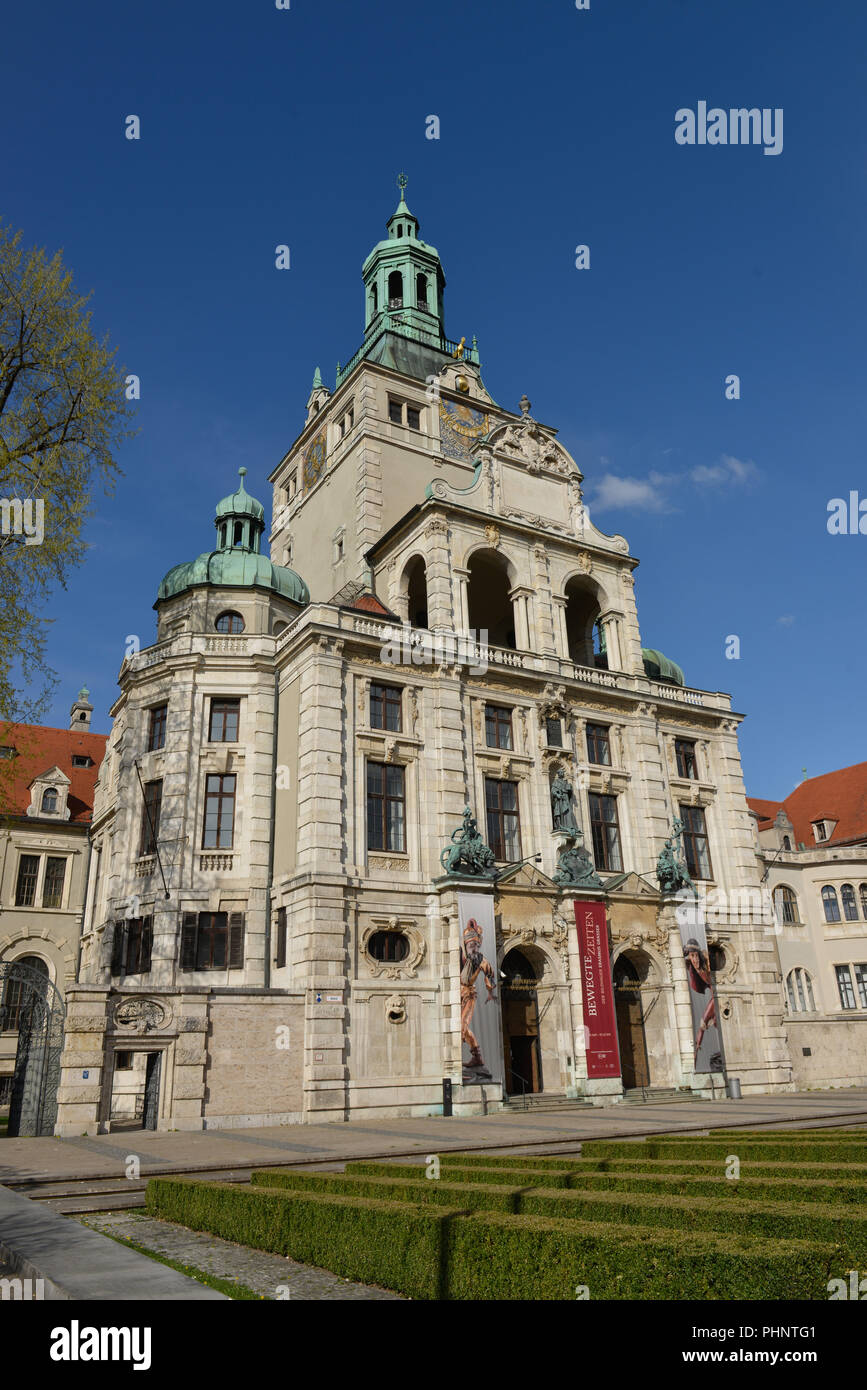 Bayerisches Nationalmuseum, Prinzregentenstrasse, Monaco di Baviera, Deutschland Foto Stock