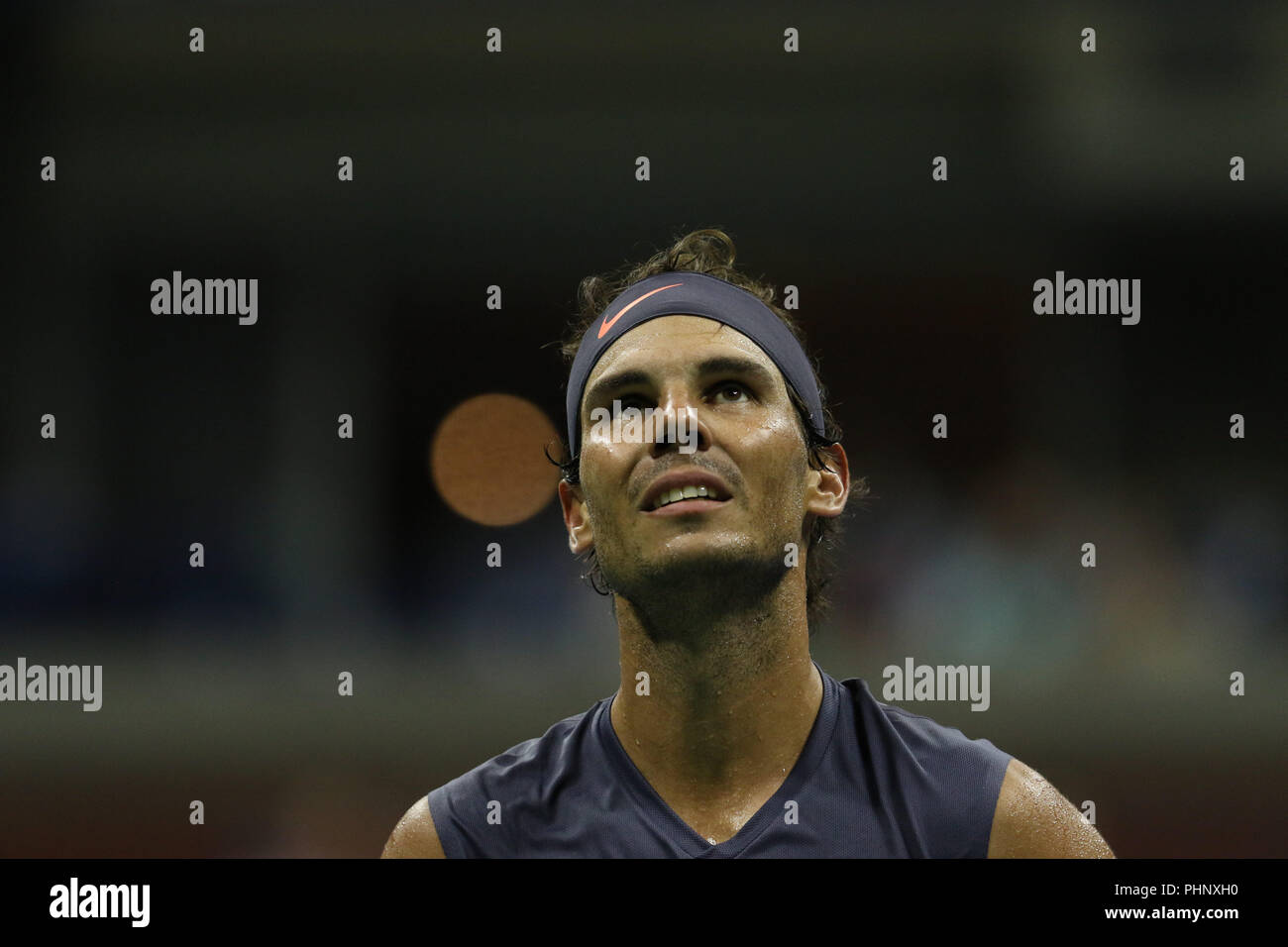 NEW YORK, NY - 01 settembre: Rafael Nadal assiste giorno sei del 2018 US Open al USTA Billie Jean King National Tennis Center il 1 settembre 2018 nel quartiere di lavaggio del Queens borough di New York City. Persone: Rafael Nadal Credito: tempeste Media Group/Alamy Live News Foto Stock