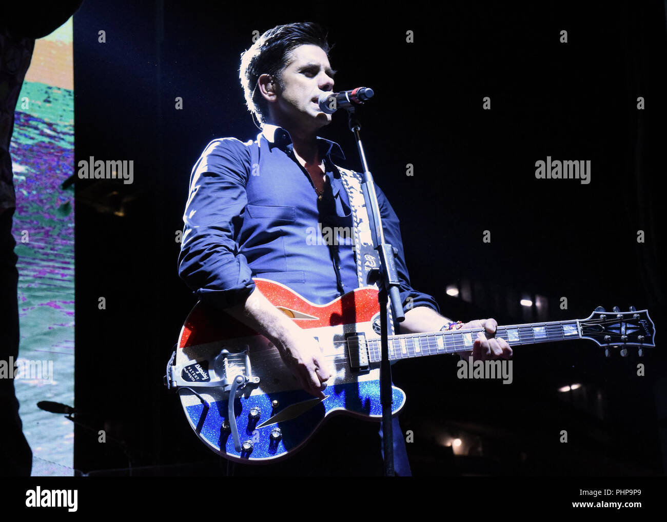 San Pedro, California, Stati Uniti d'America. 1 Sep, 2018. John Stamos esegue in Beach Boys sabato a Los Angeles la settimana della flotta 2018 su Bob Hope OSU Delta Air Lines stadio principale di San Pedro in California. Credito: Billy Bennight/ZUMA filo/Alamy Live News Foto Stock