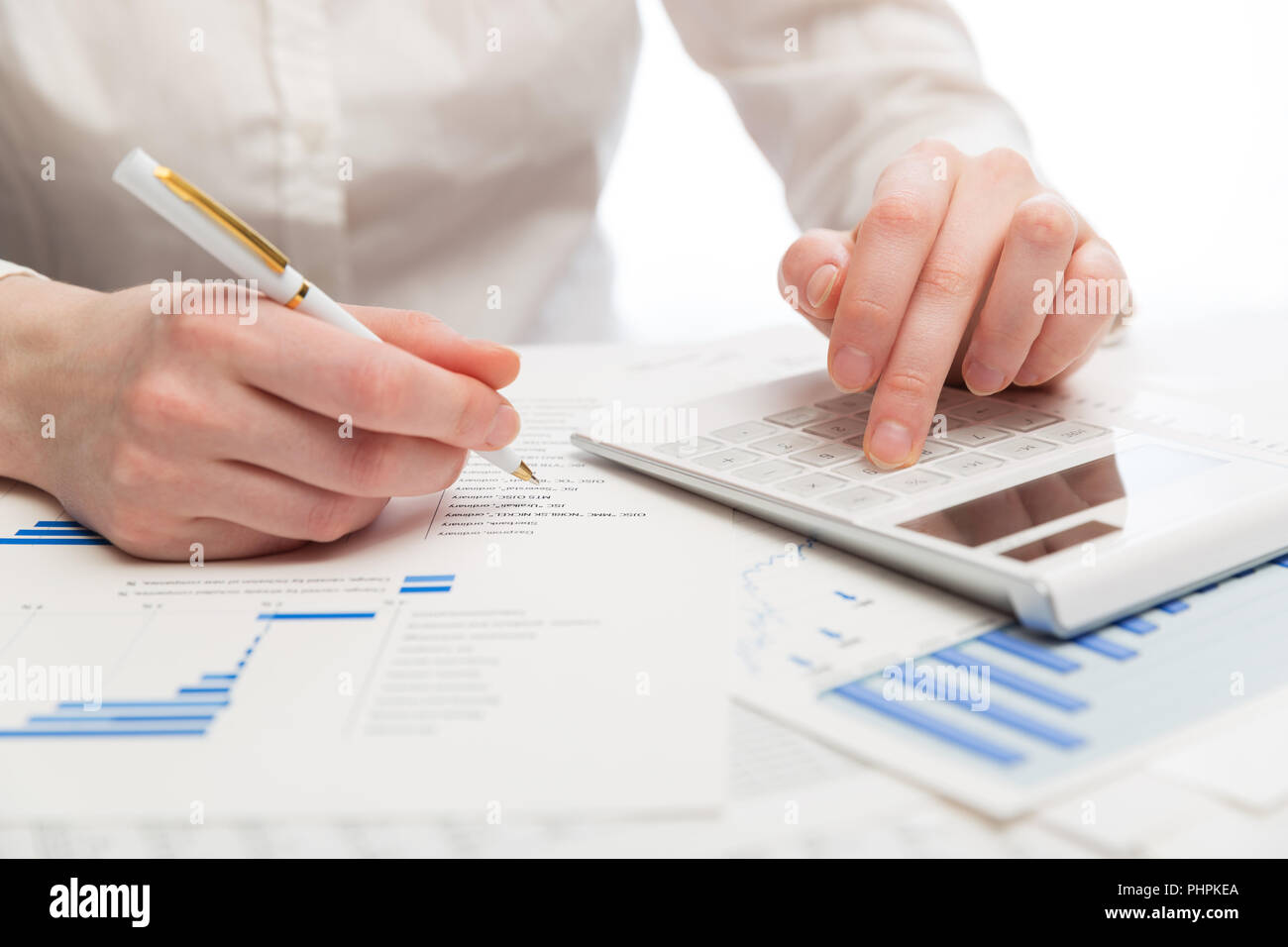 Contabilità finanziaria Foto Stock