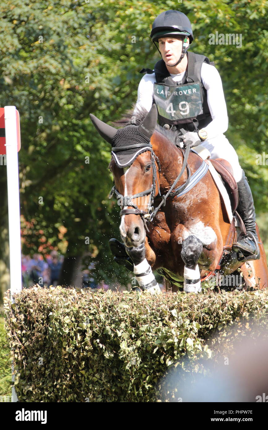 Burghley Horse Trials cross country 01 sept 2018 Foto Stock