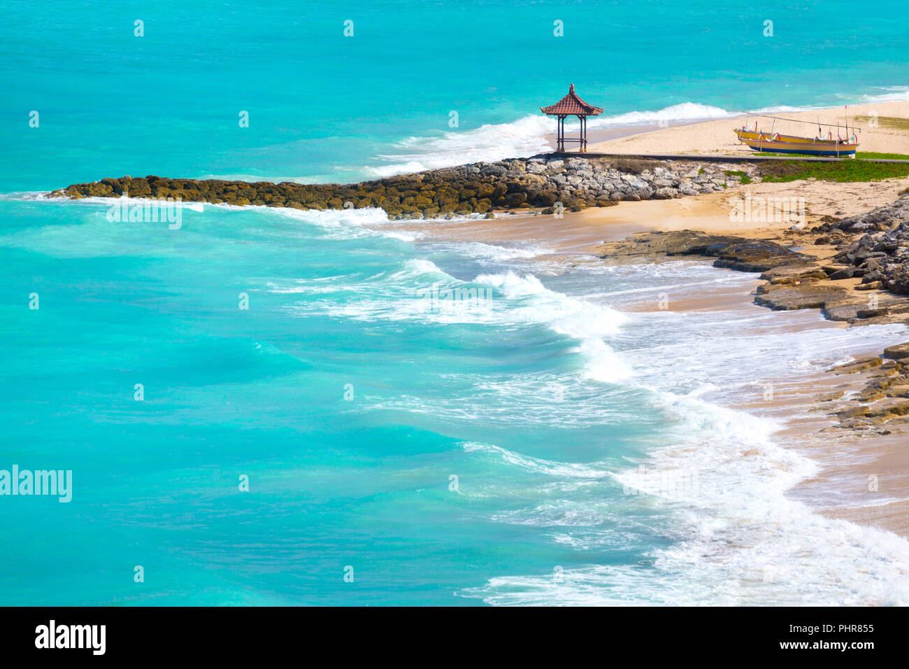 Pandawa beach a giornata di sole. Bali Foto Stock