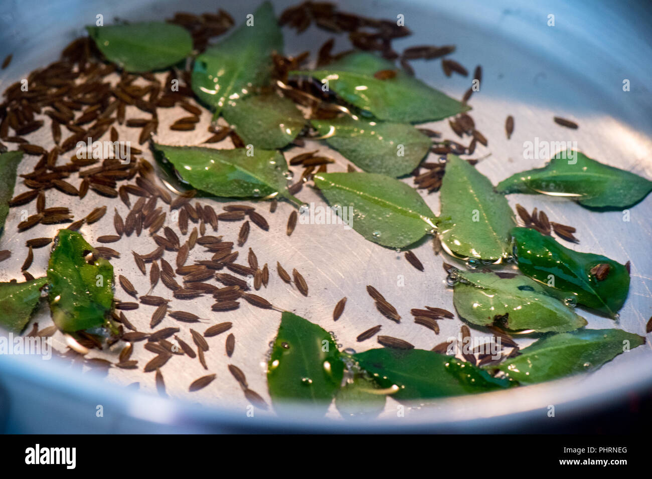 Preparazione del cibo in cucina Foto Stock