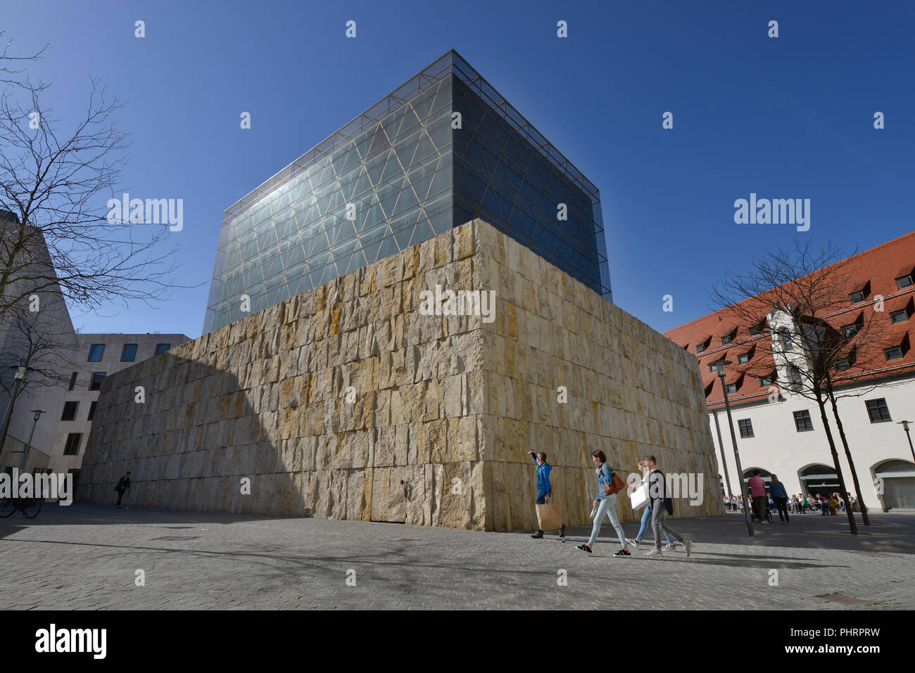 Hauptsynagoge Ohel Jakob, Juedisches Zentrum, Sankt-Jakobs-Platz, Monaco di Baviera, Deutschland Foto Stock