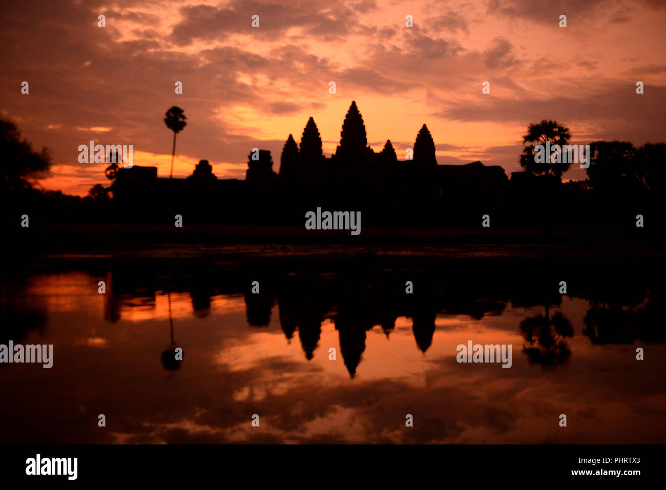 Cambogia Siem Reap Angkor Wat SUNRISE Foto Stock