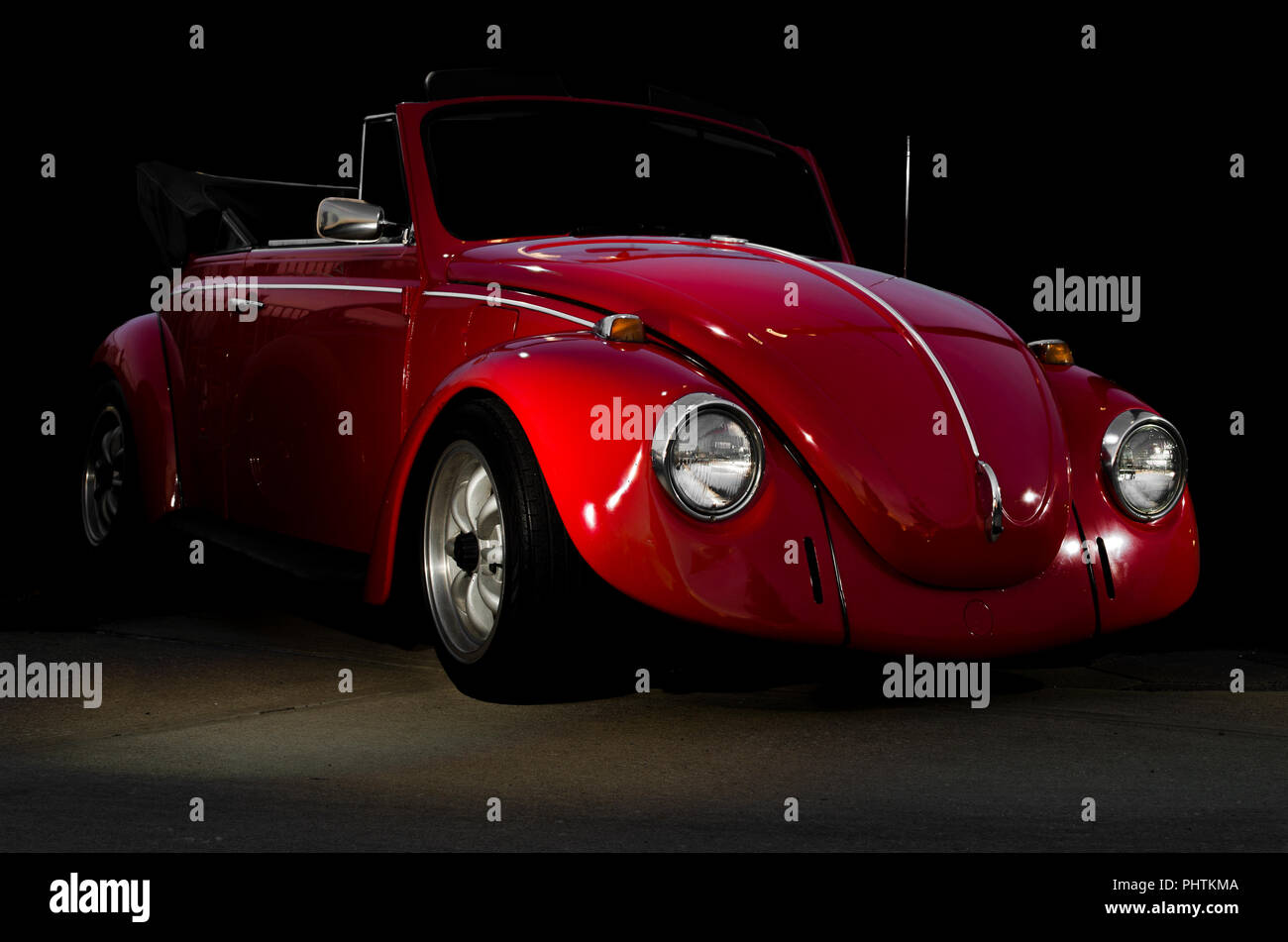 Rosso classico auto convertibili Foto Stock