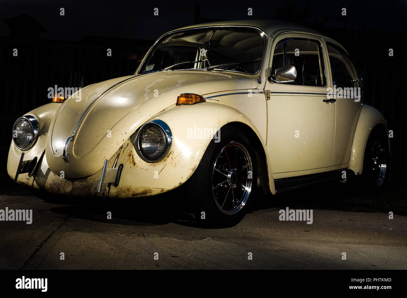 White classic car Foto Stock