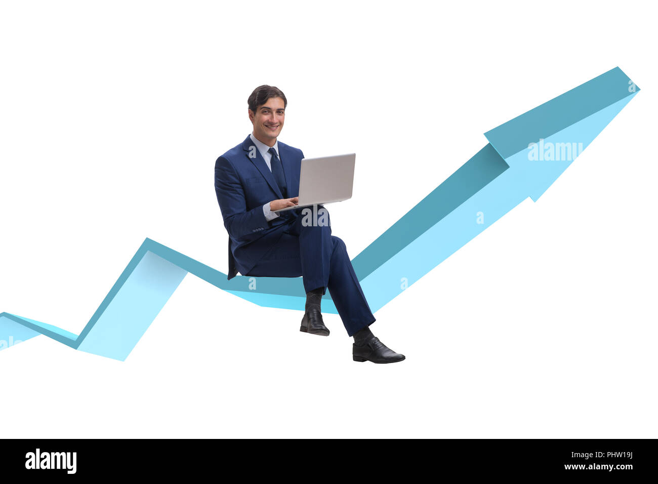 Imprenditore nel recupero economico nozione Foto Stock