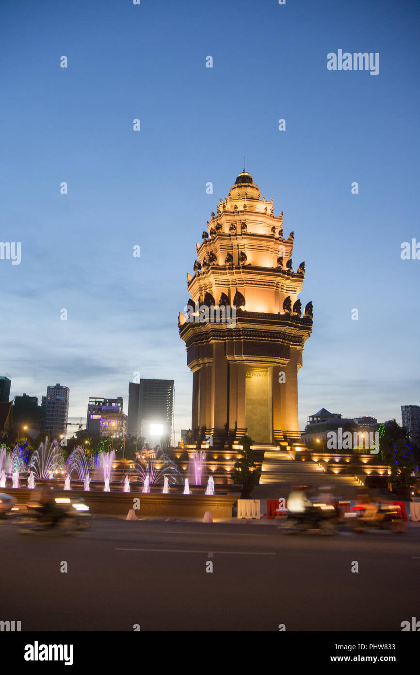 Cambogia phnom penh monumento indipendenza Foto Stock