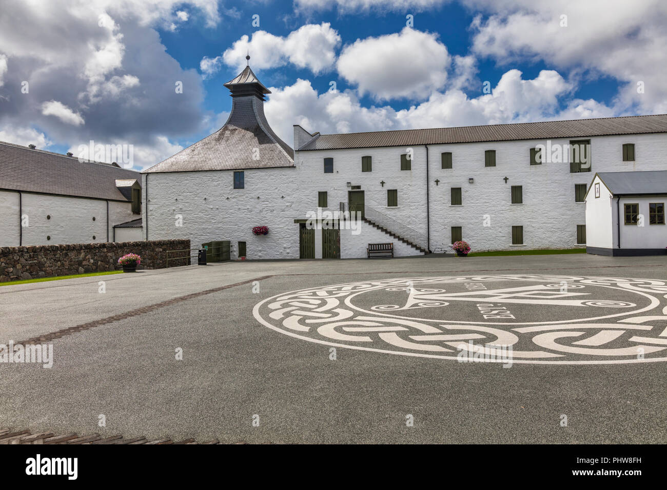 Ardbeg distillery, Islay, Ebridi Interne, Argyll, Scotland, Regno Unito Foto Stock