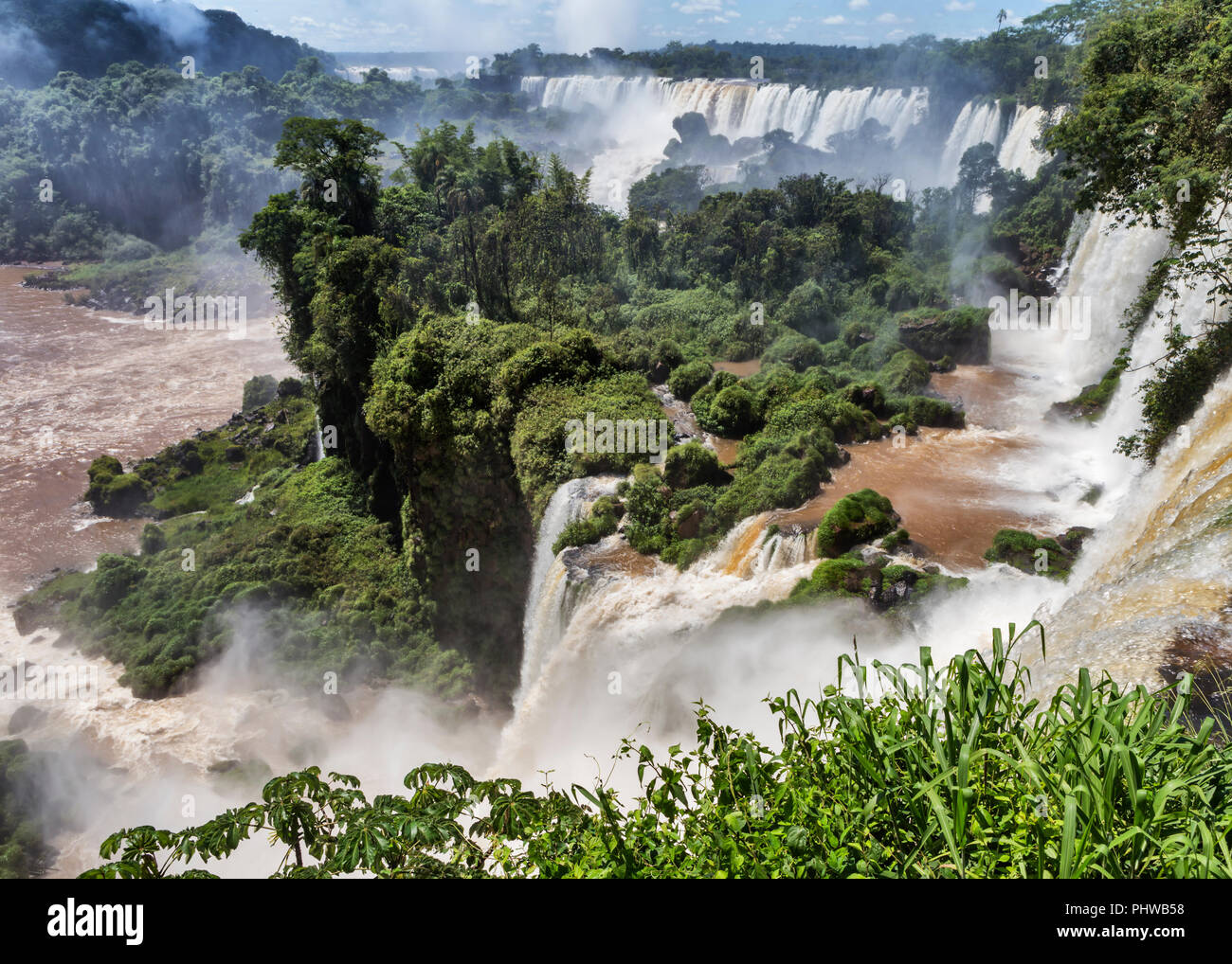Cascate di Iguassù, Puerto Iguazu, Misiones, Argentina Foto Stock