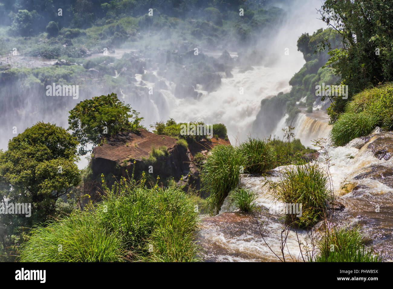 Cascate di Iguassù, Puerto Iguazu, Misiones, Argentina Foto Stock