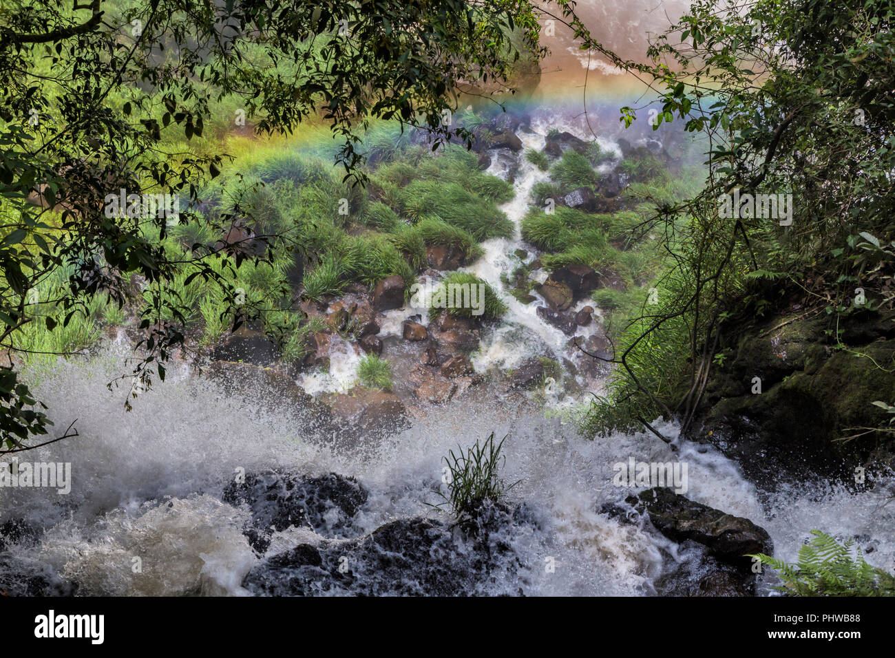 Cascate di Iguassù, Puerto Iguazu, Misiones, Argentina Foto Stock